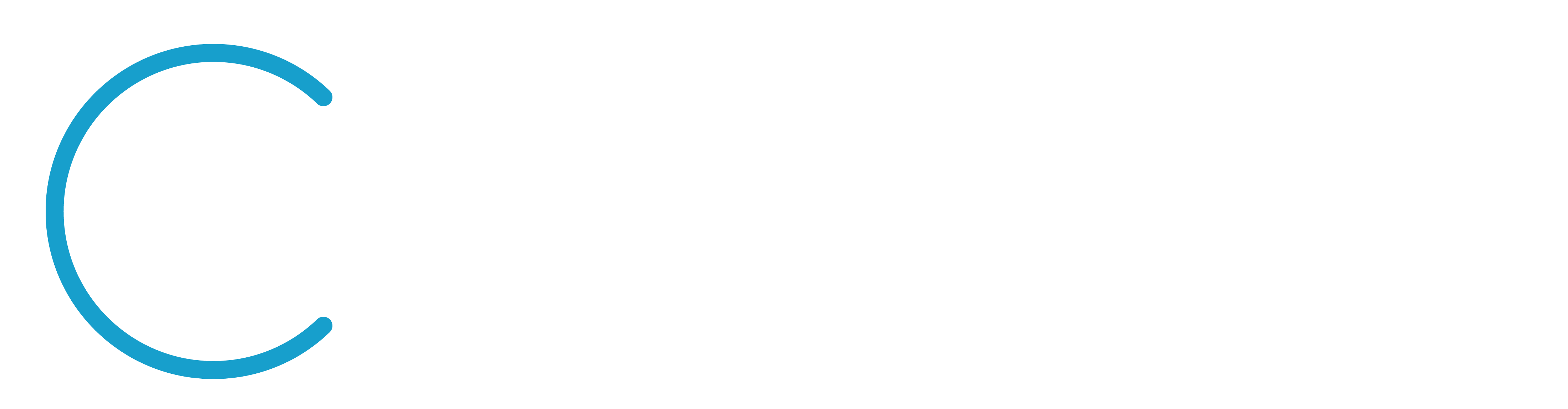 Chatham Capital logo white with light blue accents